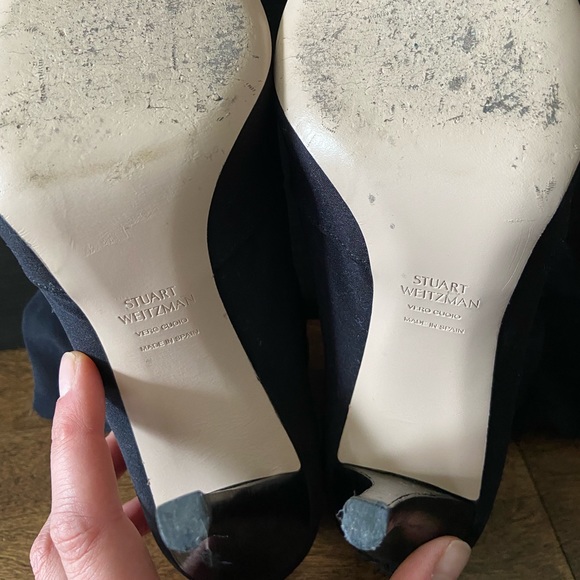STUART WEITZMAN Stretch Booties Size 38.5 US 9 Black - Picture 9 of 16